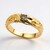 Anello in oro con Diamante Champagne d'Argyle SI2 (de Melo Gold)