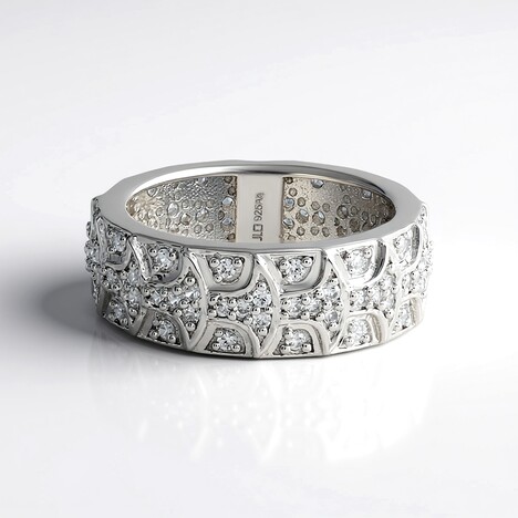 Anello in argento con Zircone