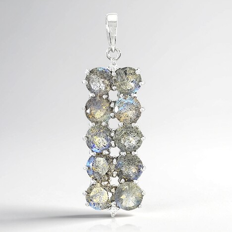 Ciondolo in argento con Spectrolite