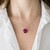 Raspberry Chalcedony Silver Pendant (MONOSONO COLLECTION)