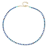 Collar en plata con Larimar