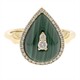 Bague en or et Malachite (CIRARI)