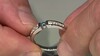 Zilveren ring met een hemel-blauwe I2 diamant (de Melo)