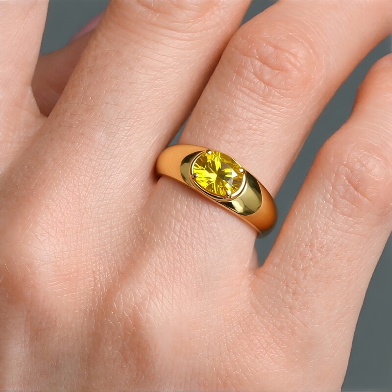 Australischer Goldener Beryll-Goldring