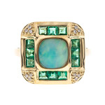 Gouden ring met een AAA Welo-opaal (CIRARI)