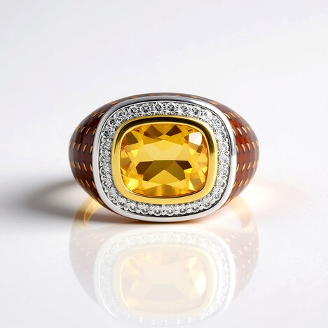 Anello in argento con Citrino (Adela Silber)