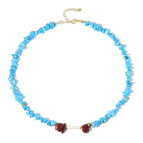 Edelstein-Silberhalskette