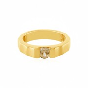 Anello in argento con Zircone Giallo