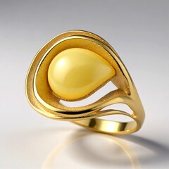 Anello in argento con Ambra Milky Baltica