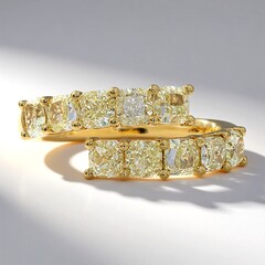 Anello in oro con Diamante Giallo SI2