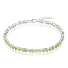 Zilveren armband met Birmese Peridoots