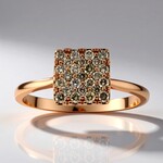 Anello in oro con Diamante Rose de France SI1 di Argyle (Annette)