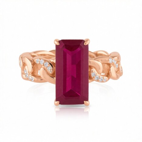 Anillo en plata con Rubí de Madagascar (de Melo Essence)