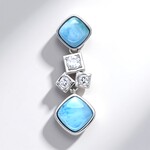Ciondolo in argento con Larimar