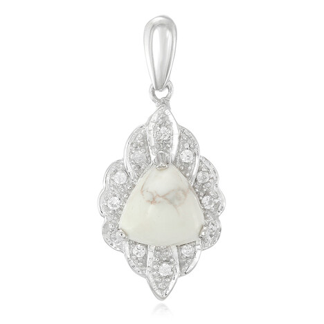 Howlith-Silberanhänger