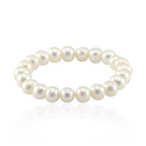 Weiße Süßwasserzuchtperlen-Ring (TPC)