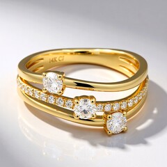 Anello in oro con Diamante SI1 (H)