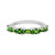 Bague en argent et Diopside de Russie