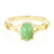 Bague en argent et Chrysoprase impériale