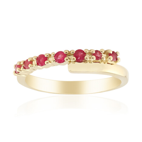 Bague en or et Béryl rouge