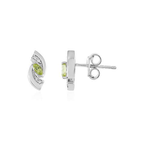 Pendientes en plata con Peridoto