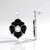 Orecchini in argento con Agata Nera (Dallas Prince Designs)