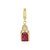 Bemainty Ruby Silver Pendant