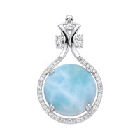Larimar-Silberanhänger