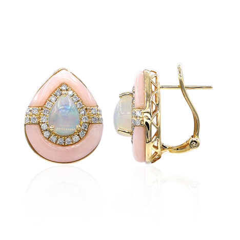 14K AAA Welo Opal Gold Earrings (CIRARI)