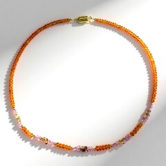 Collana in argento con Granato Mandarino (Adela Silber)