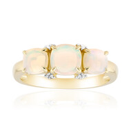 Brasilianischer Weißer Opal-Goldring