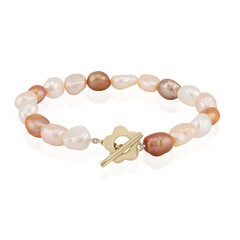Brazalete en plata con Perla blanca Freshwater