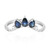 Anillo en oro con Zafiro azul Ceylon (CIRARI)