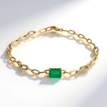 Bracciale in oro con Smeraldo Zambia AAA (CIRARI)