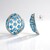Orecchini in argento con Apatite Blu Neon