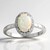 Bague en argent et Opale d'Australie