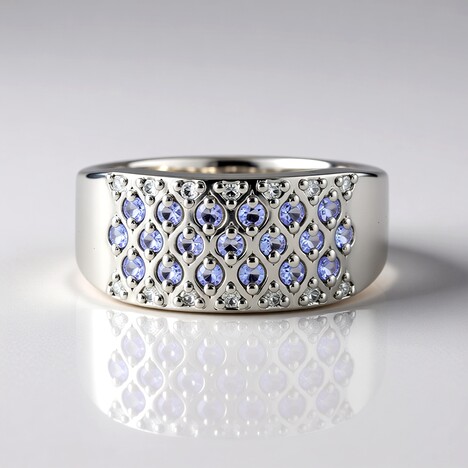Bague en argent et Tanzanite