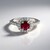 Anello in argento con Rubino del Madagascar