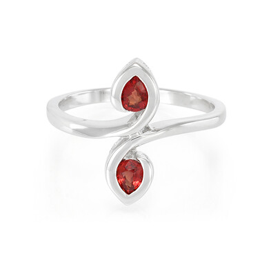 Anello in argento con Rubino Malawi