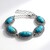 Bracciale in argento con Turchese Kingman Mohave Blu (Jones Lee)