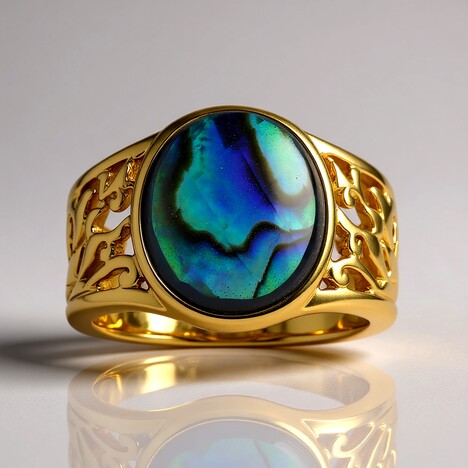 Anello in argento con Quarzo Bianco (Art of Nature)