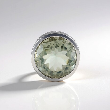 Ciondolo in argento con Ametista Verde (MONOSONO COLLECTION)