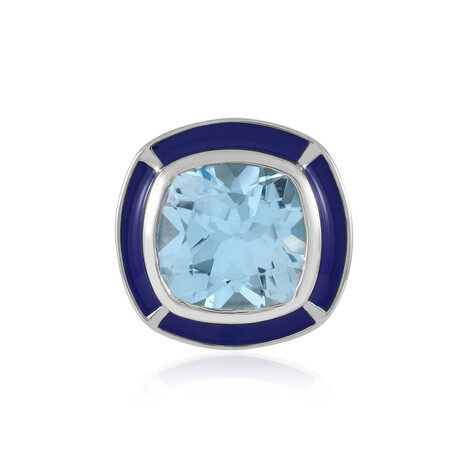 Swiss Blue Topaz Silver Pendant