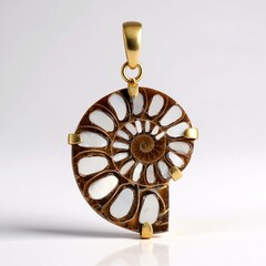Ciondolo in argento con Ammonite