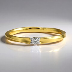 Anello in oro con Diamante SI2 (G) (Annette)