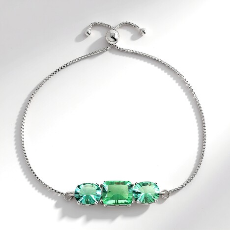 Bracciale in argento con Fluorite Verde