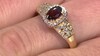 Bague en or et Zircon rouge de Kings Plains