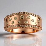 Anello in oro con Diamante Rose de France SI1 di Argyle (Annette)