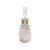 Pendentif en argent et Quartz rutile cuivré