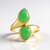 Anello in argento con Crisoprasio (KM by Juwelo)